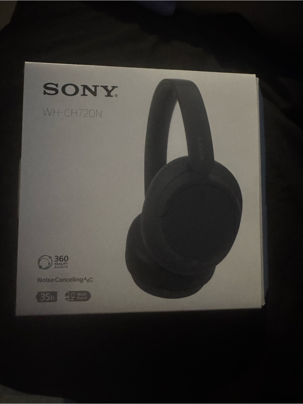 NEW Sony WH-CH720N Wireless Over-Ear Headphones — Black (Brand new open box)